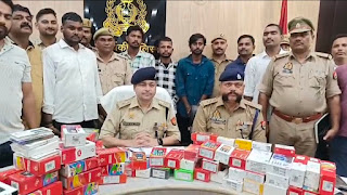 Barabanki : पुलिस की संयुक्त टीम ने मोबाइल लूटकांड का किया खुलासा, तीन लुटेरे गिरफ्तार, 71 मोबाइल बरामद