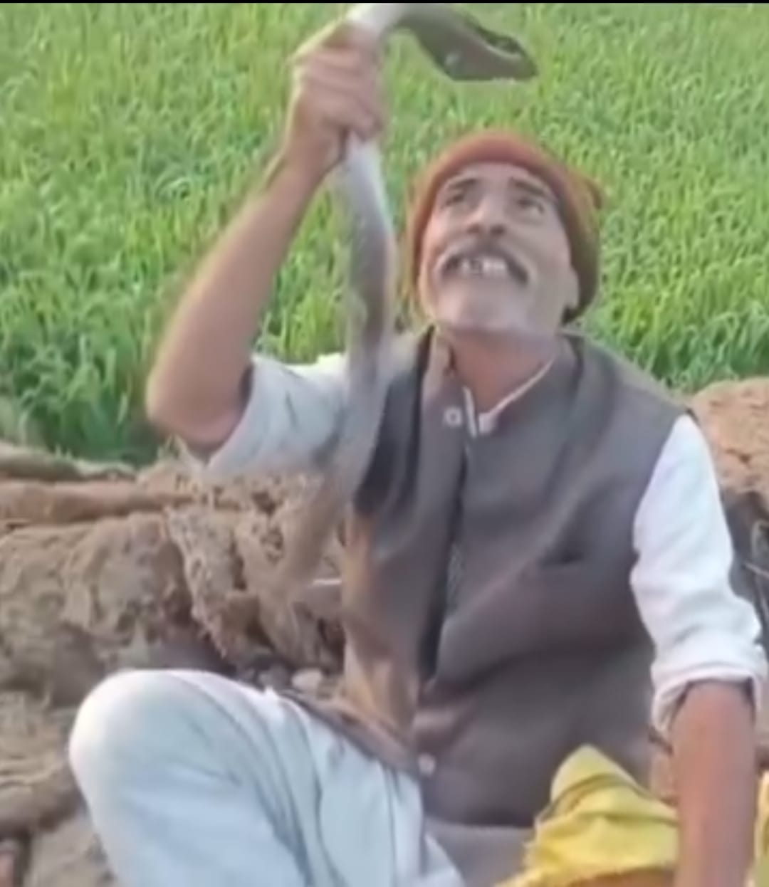 UP News: A middle-aged man was performing stunts with a cobra snake when suddenly the snake's mood changed, and then...